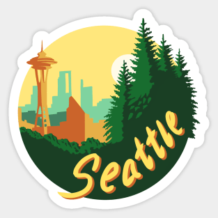 Seattle Overlook Sticker